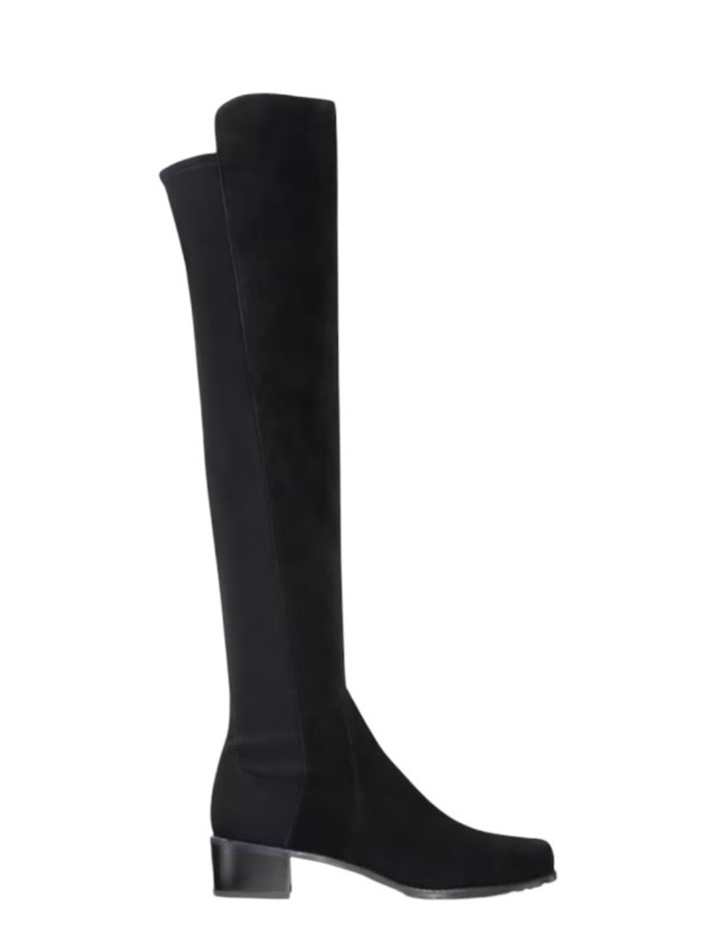 NIB Stuart Weitzman Reserve Bold Almond Toe Stacked Heel Over-The-Knee Boots